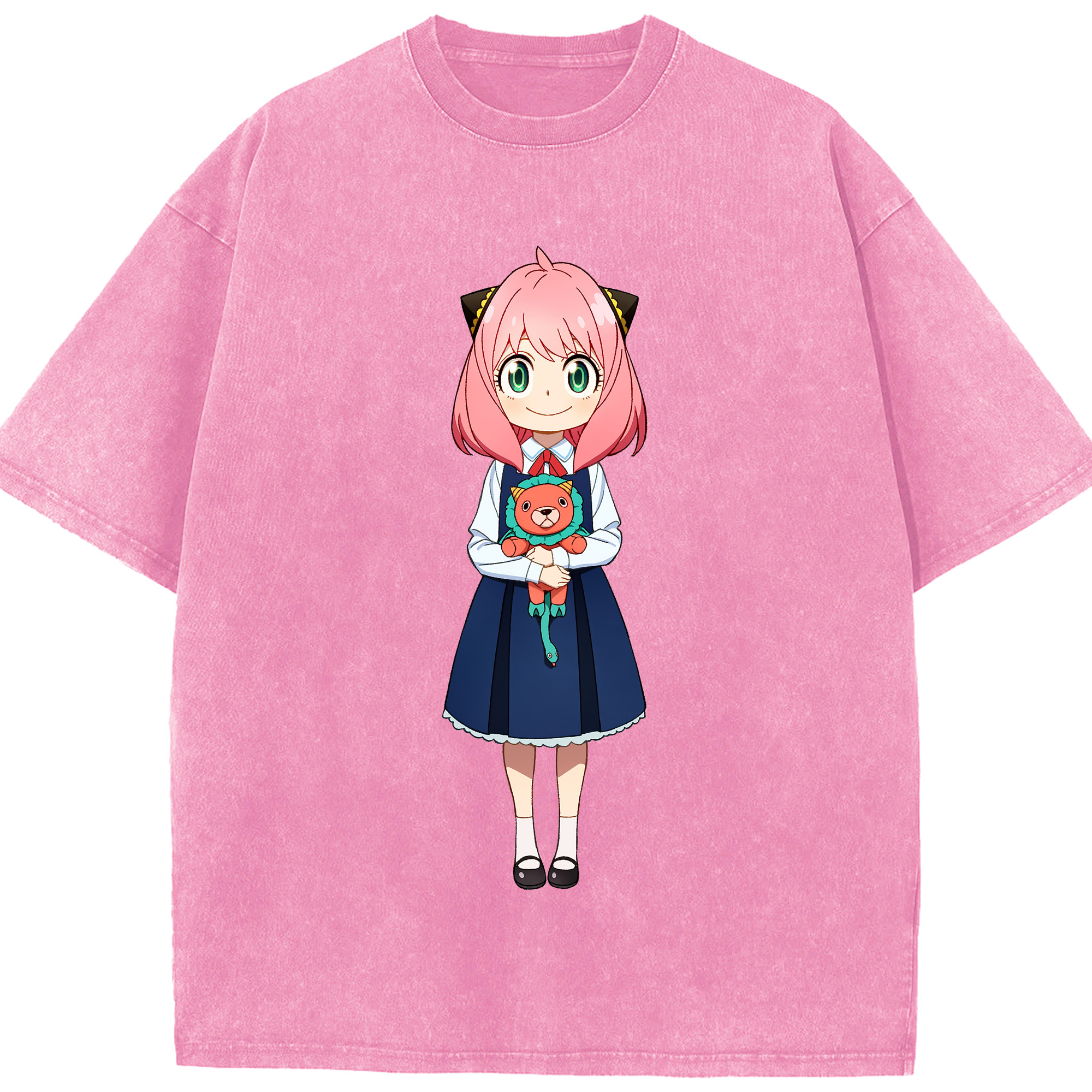 （画像用） SPY×FAMILY间谍家家酒 綿100% ヴィンテージ風 半袖Tシャツ（フロントプリント）